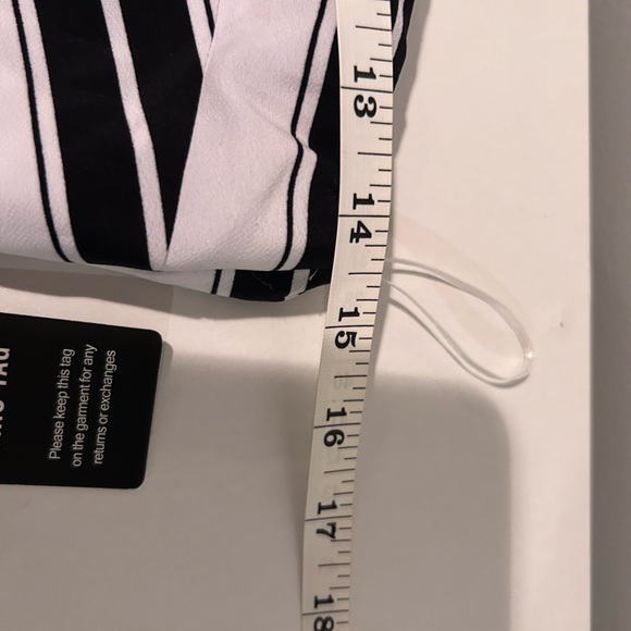 Express Strapless Black and White Striped Jumpsuit. NWT. Size XSmall - Picture 7 of 8